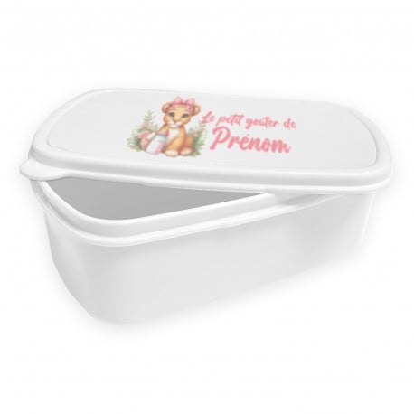 Boîte à goûter enfant personnalisable avec prénom
