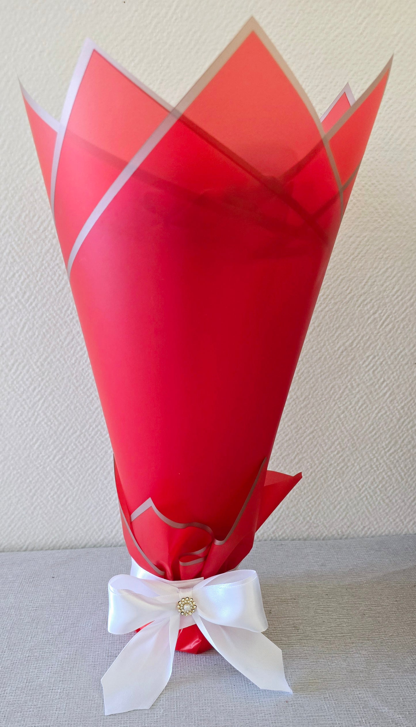 Bouquet floral satin
