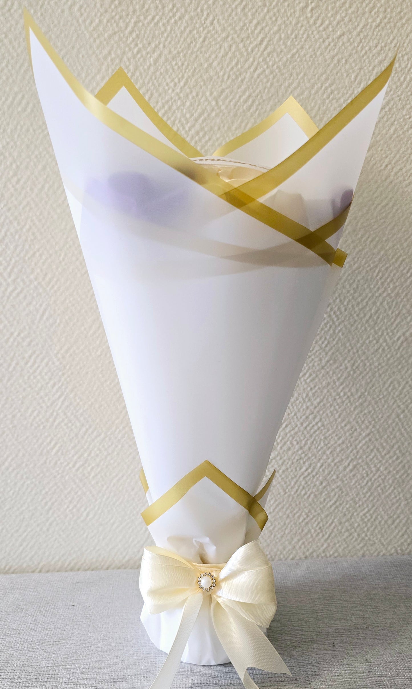 Bouquet floral satin