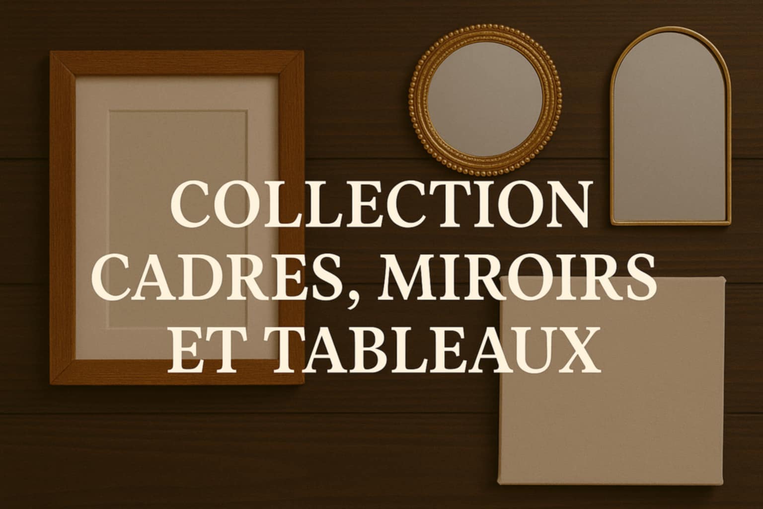 Collection cadres, miroirs et tableaux