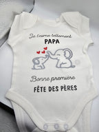Body bébé personnalisé en coton – Cadeau naissance unique