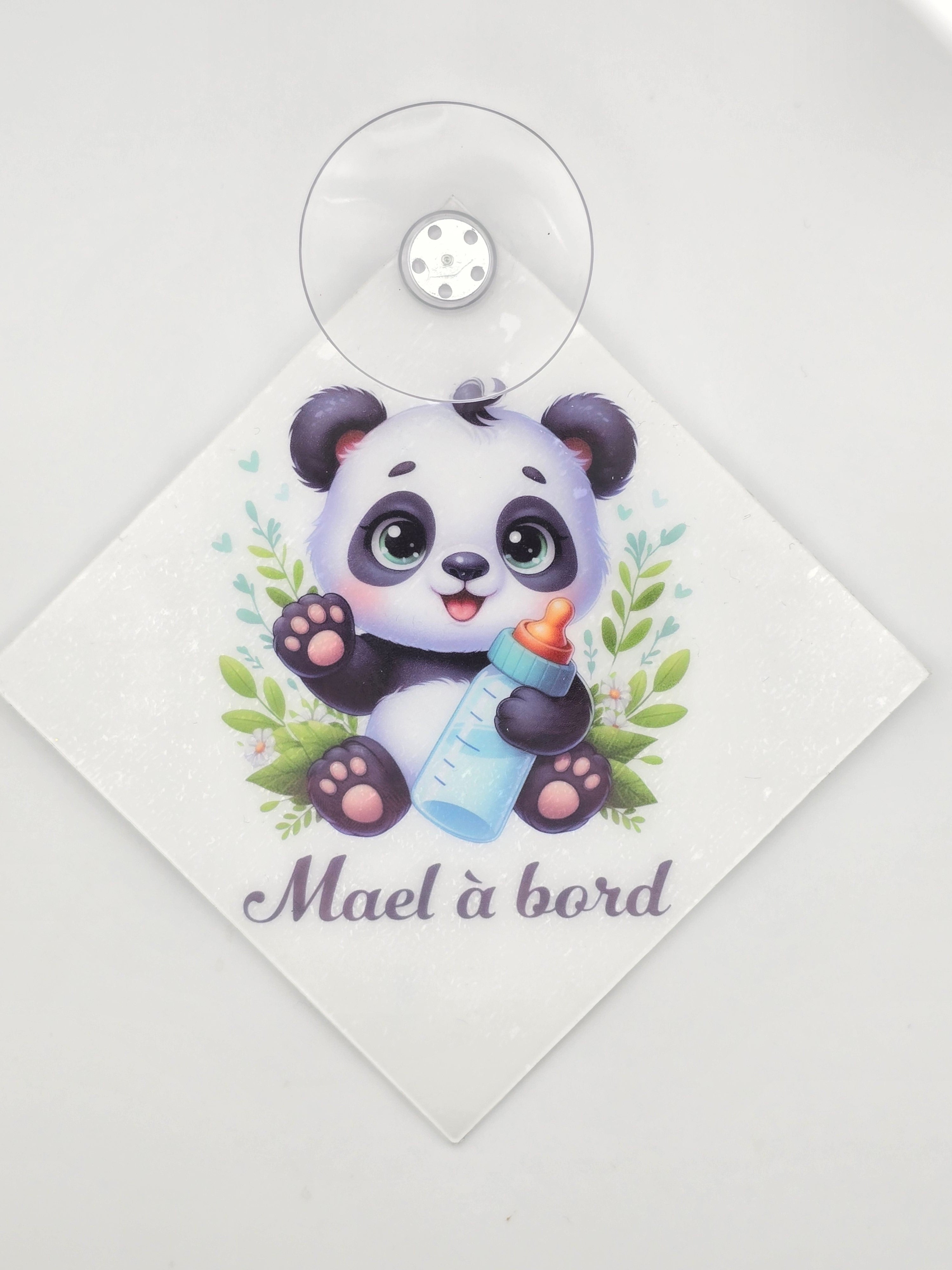 Panneau Bébé à Bord Personnalisé – Plexiglass avec Animaux Mignons