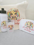 Kit rentrée scolaire personnalisé – Trousse, sac, gourde et boîte à goûter enfant