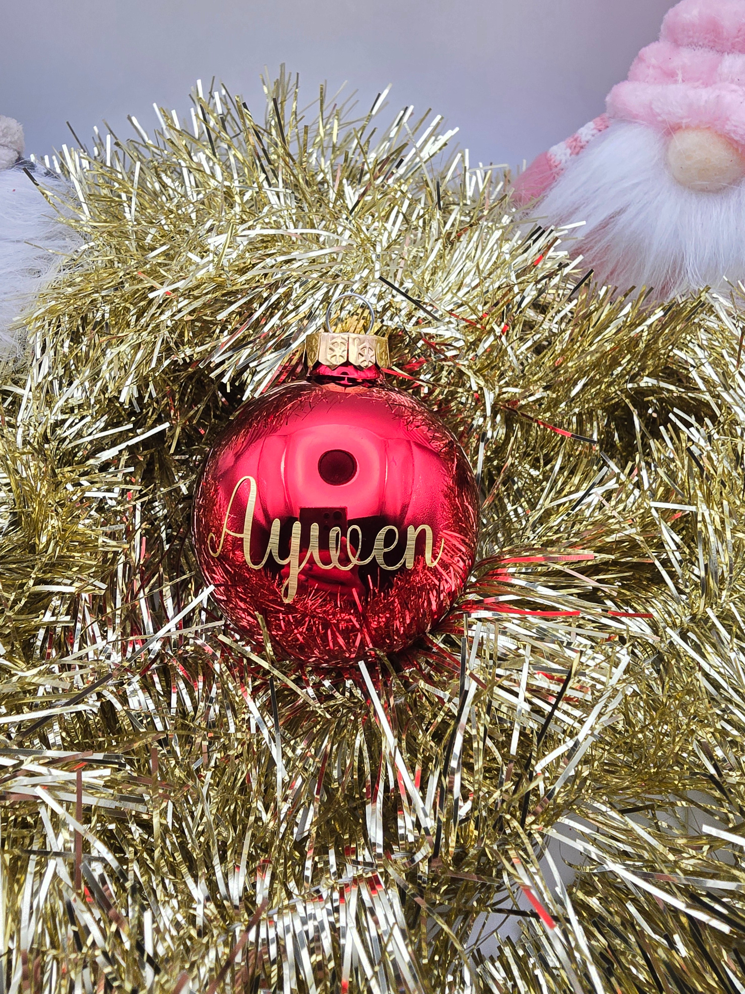 Boule de noël personnalisée