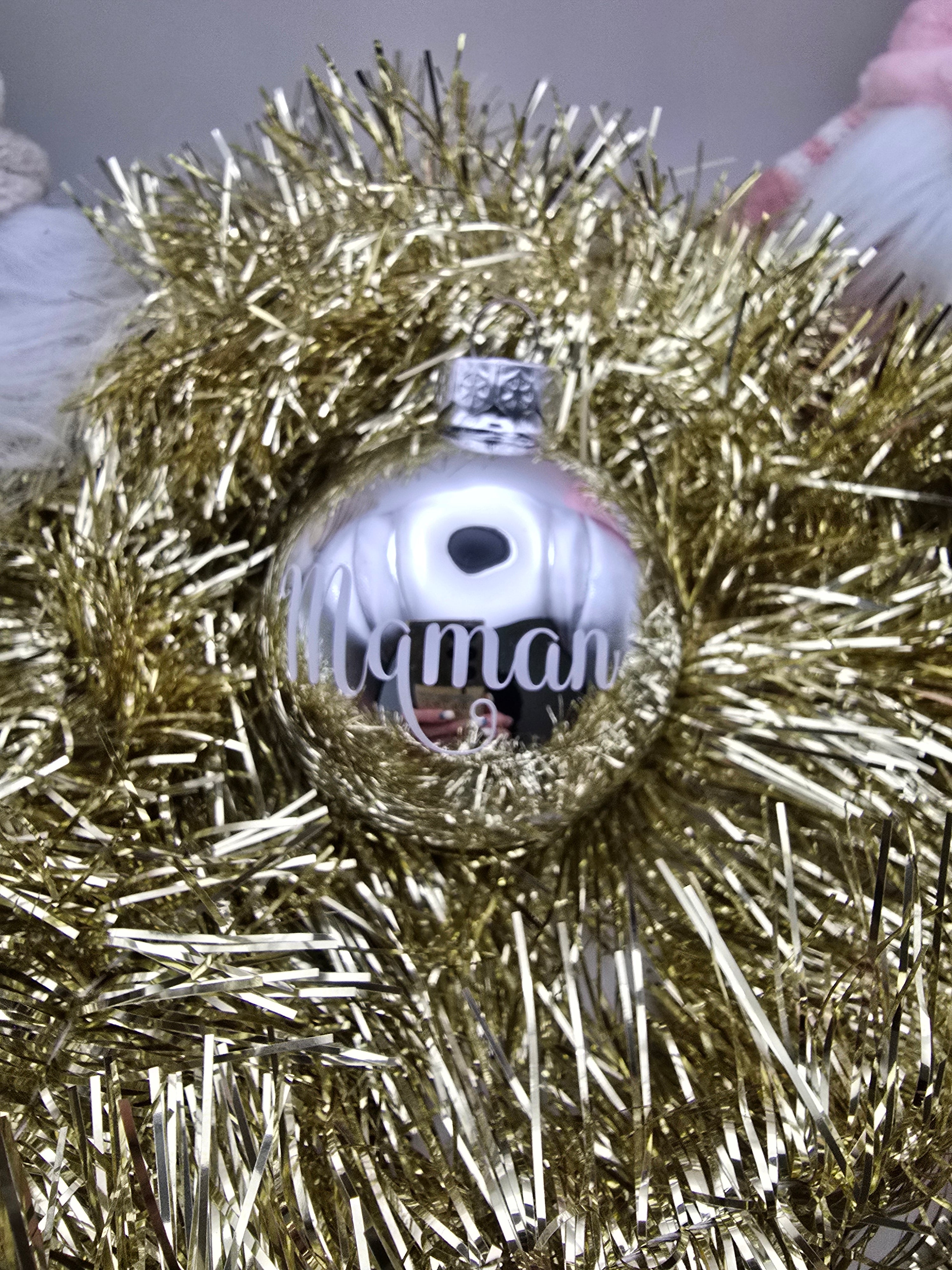 Boule de noël personnalisée