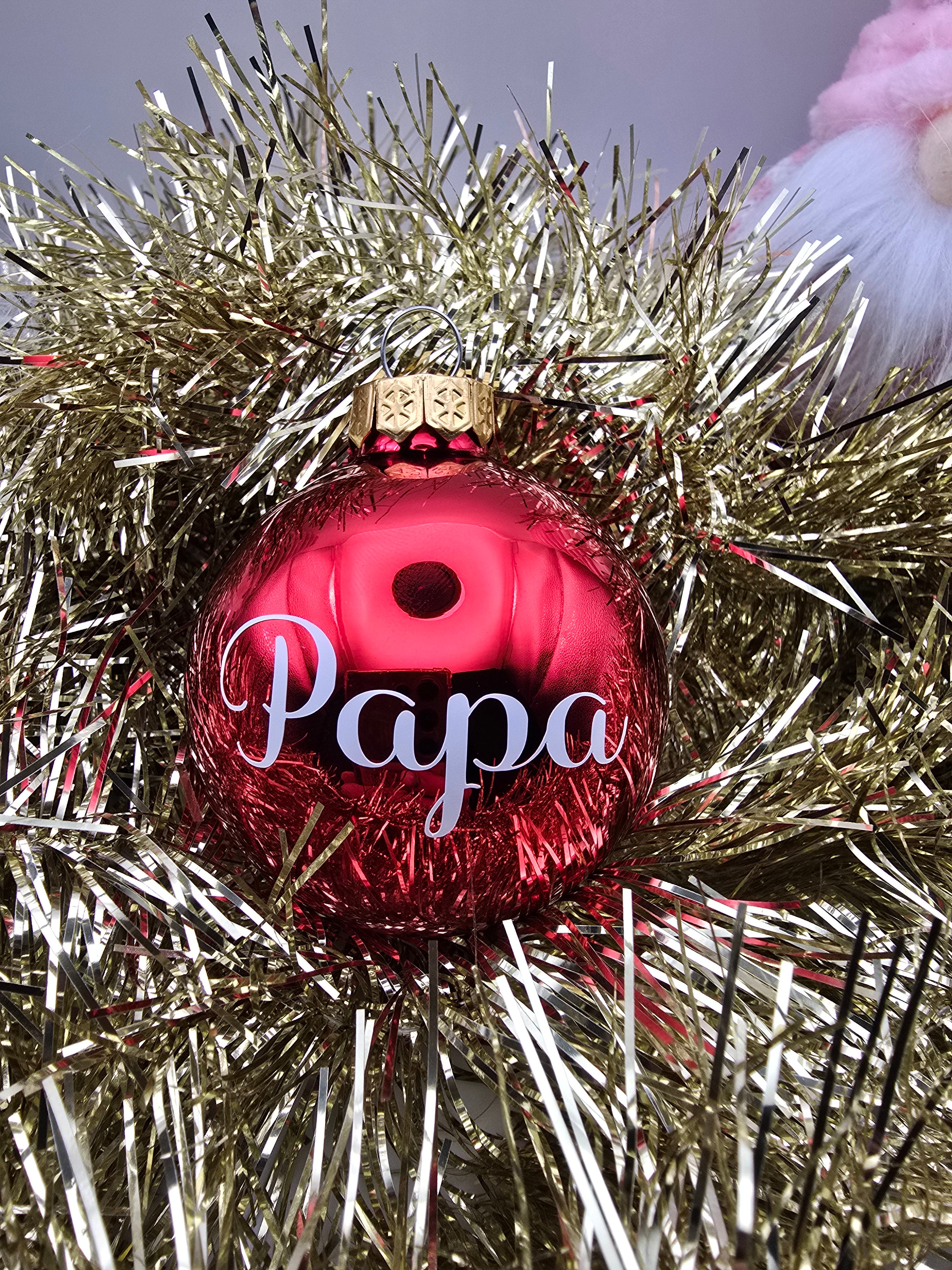 Boule de noël personnalisée