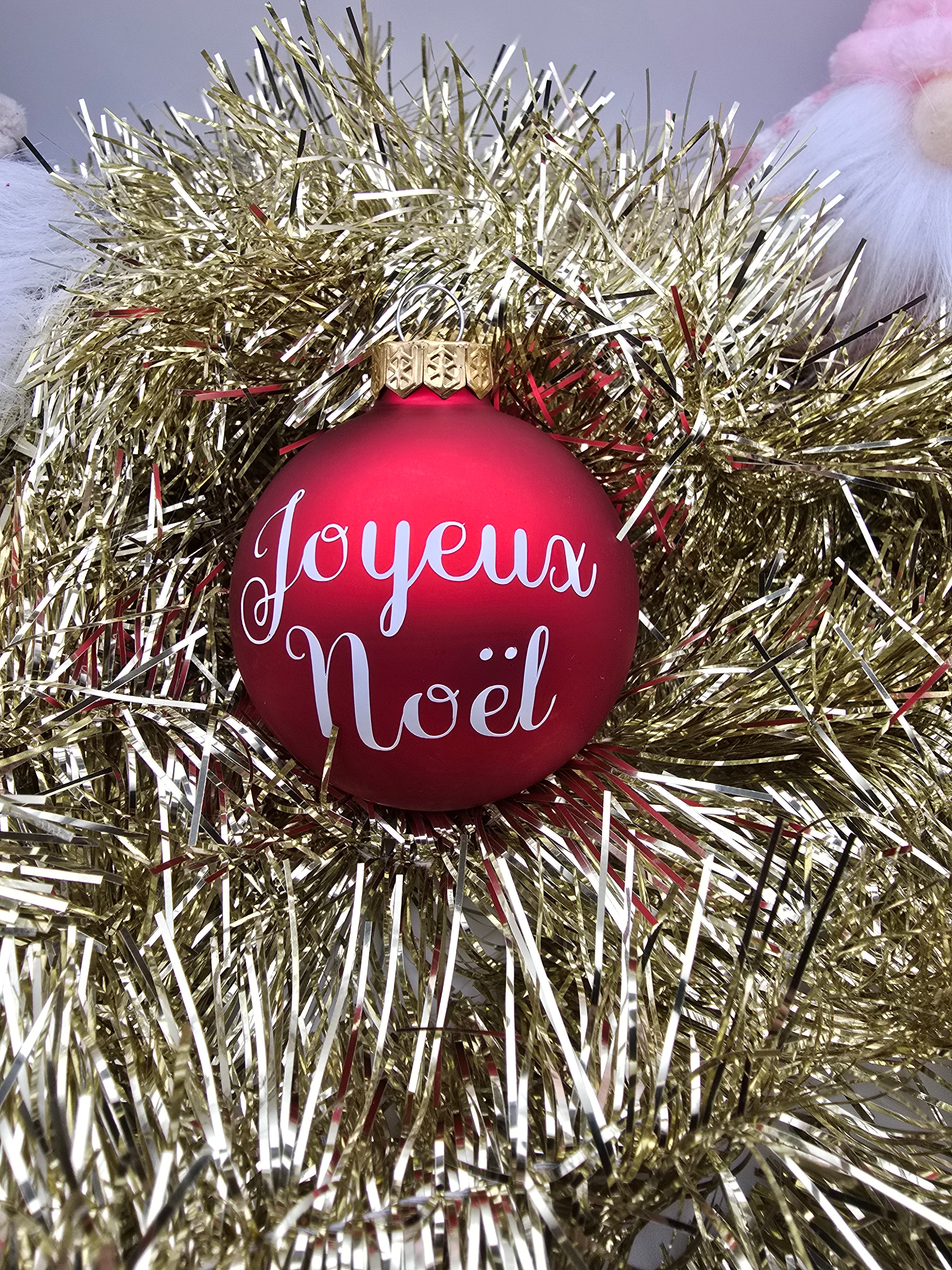 Boule de noël personnalisée