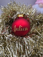 Boule de noël personnalisée