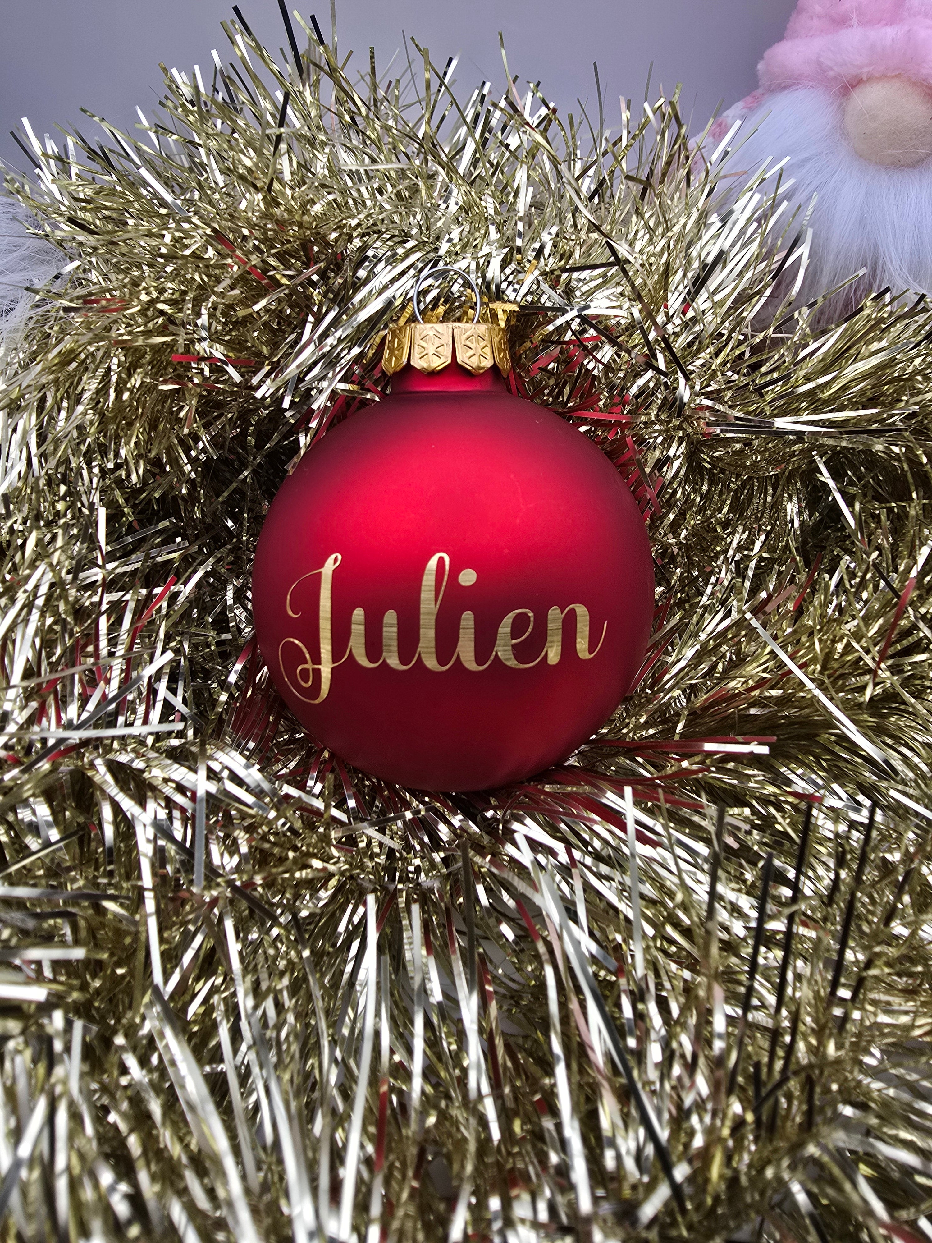 Boule de noël personnalisée