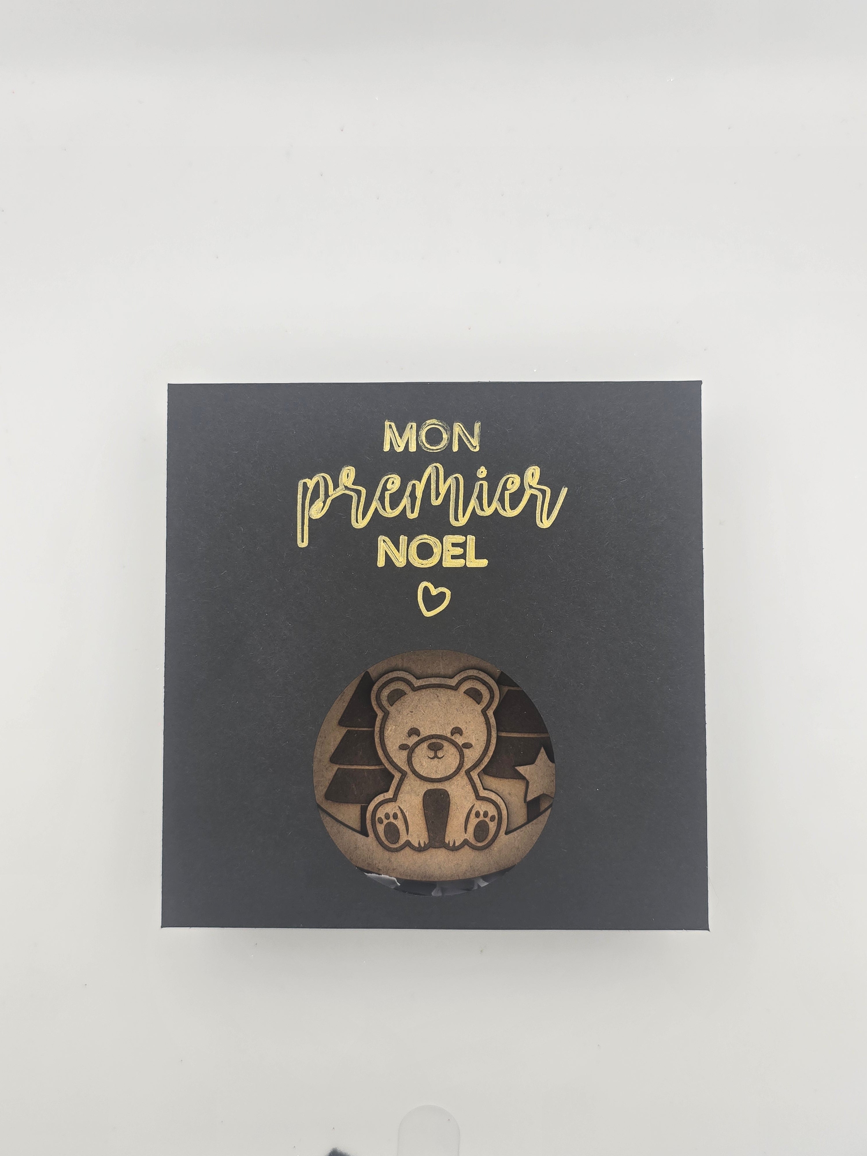 Boule de Noël "Mon 1er Noël" en bois