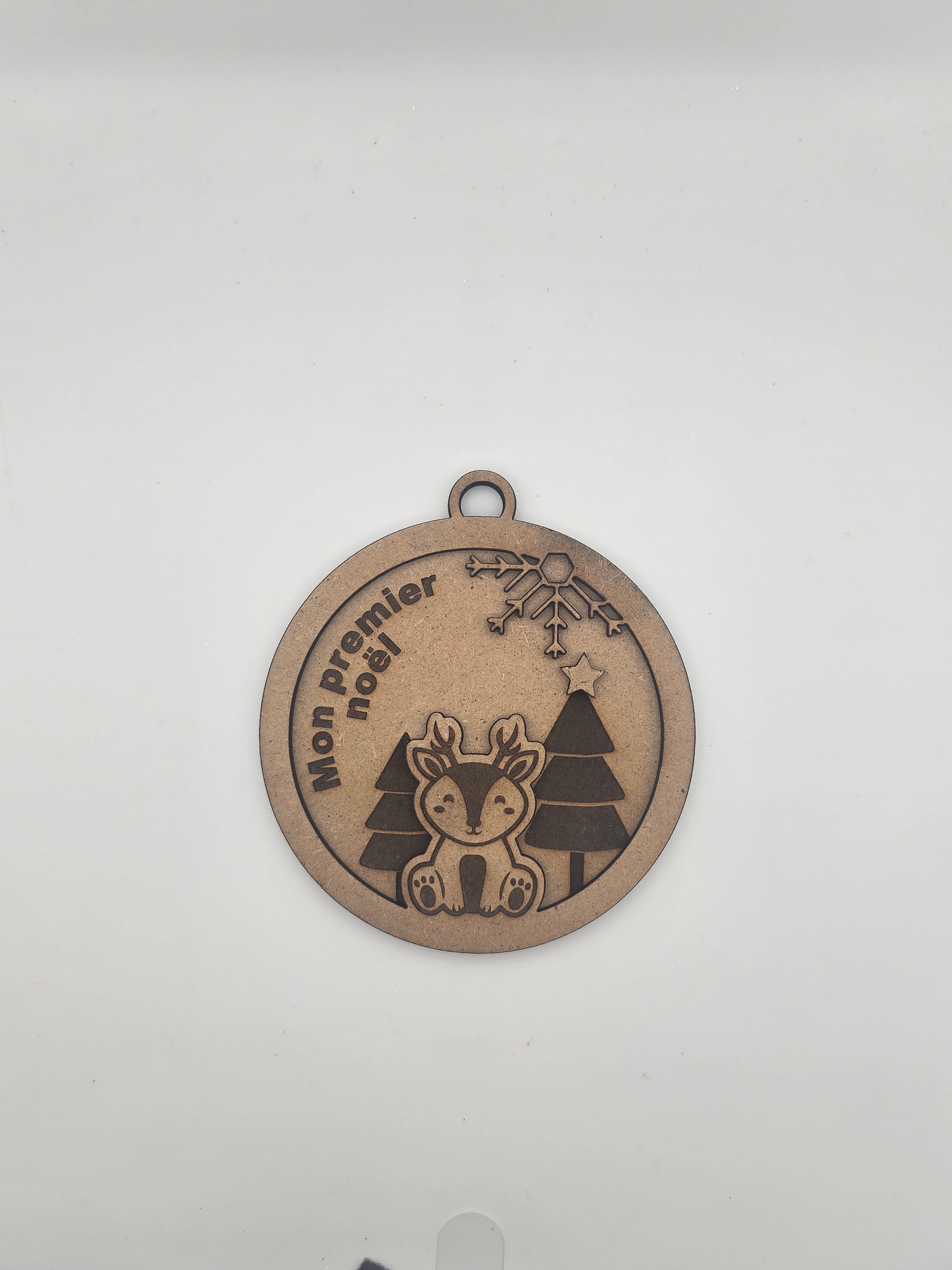 Boule de Noël "Mon 1er Noël" en bois