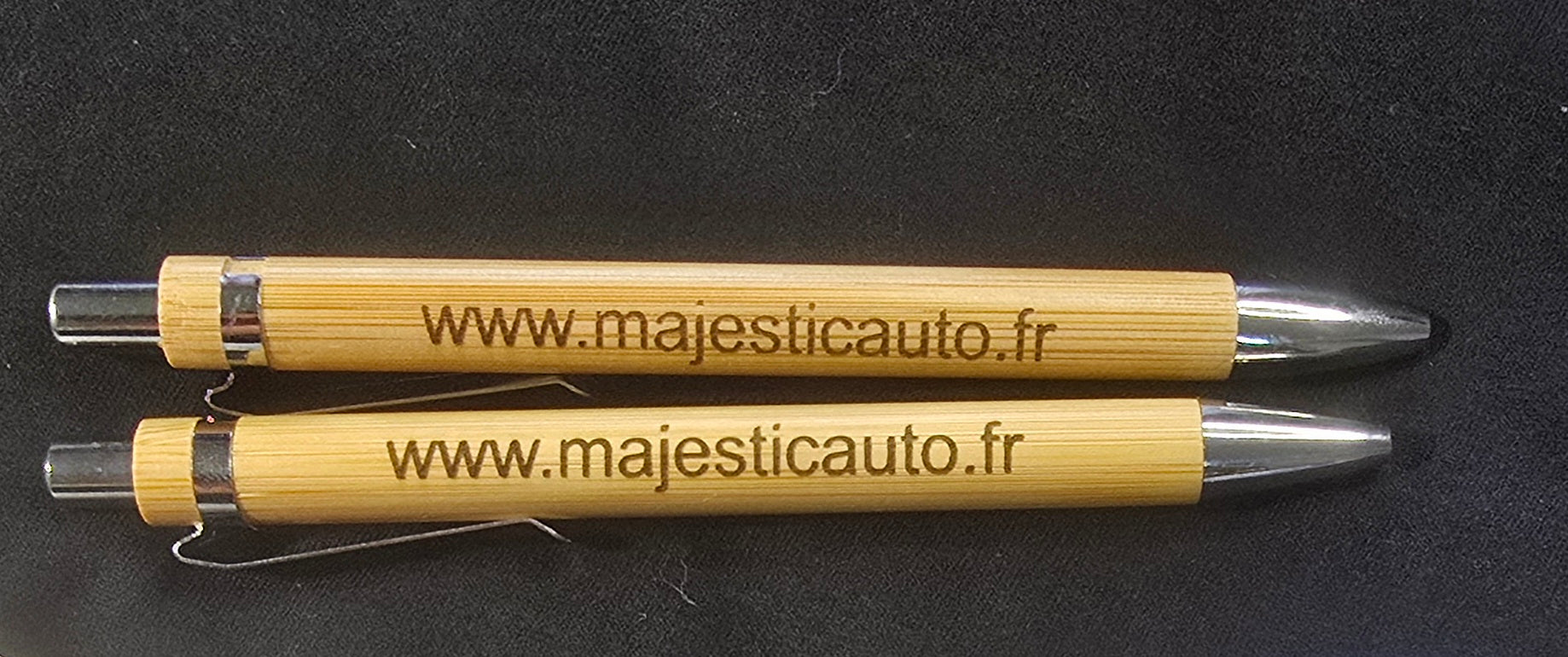 Stylo bambou personnalisé gravé