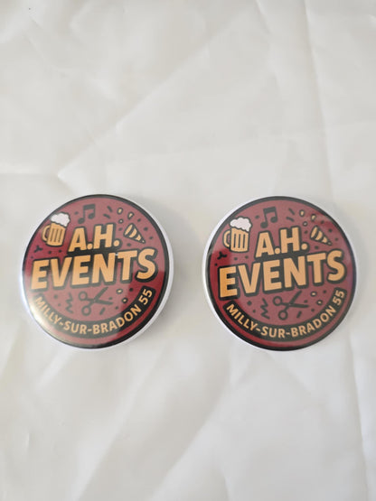 Badge personnalisé 5.8 cm – Impression sur mesure | Événements & Créations