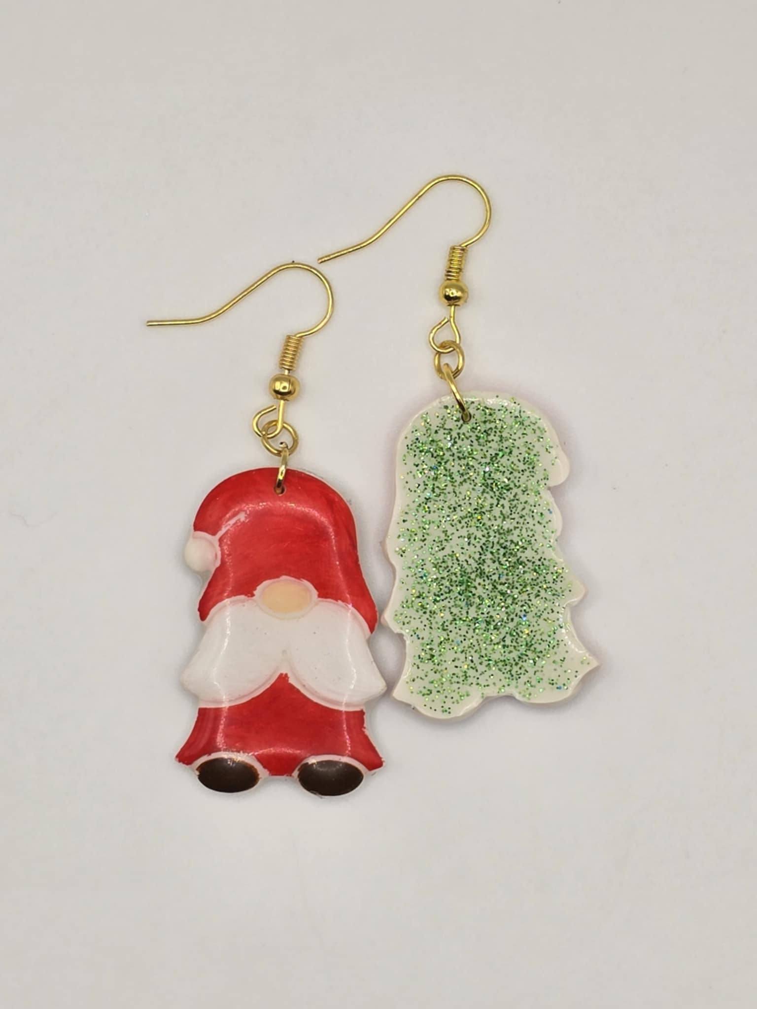 Gnomes de Noël – Boucles d’oreilles artisanales ultra légères