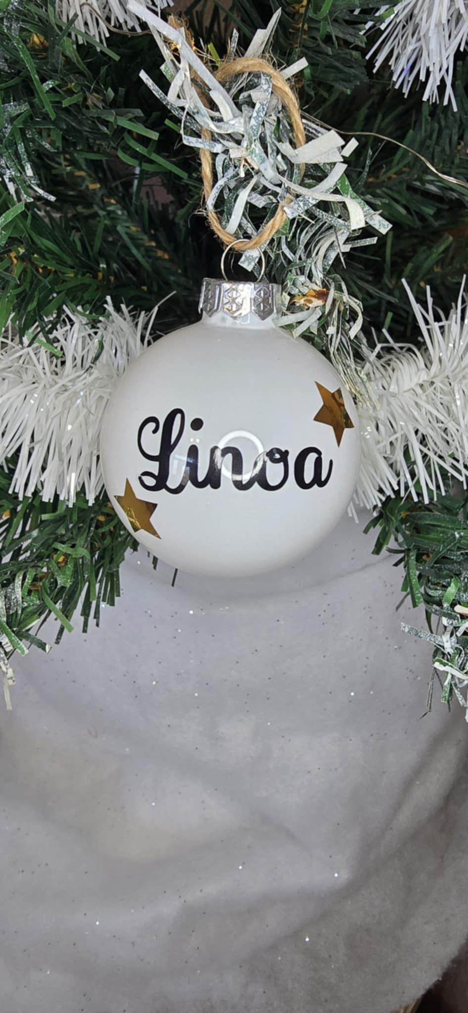 Boule de noël personnalisée