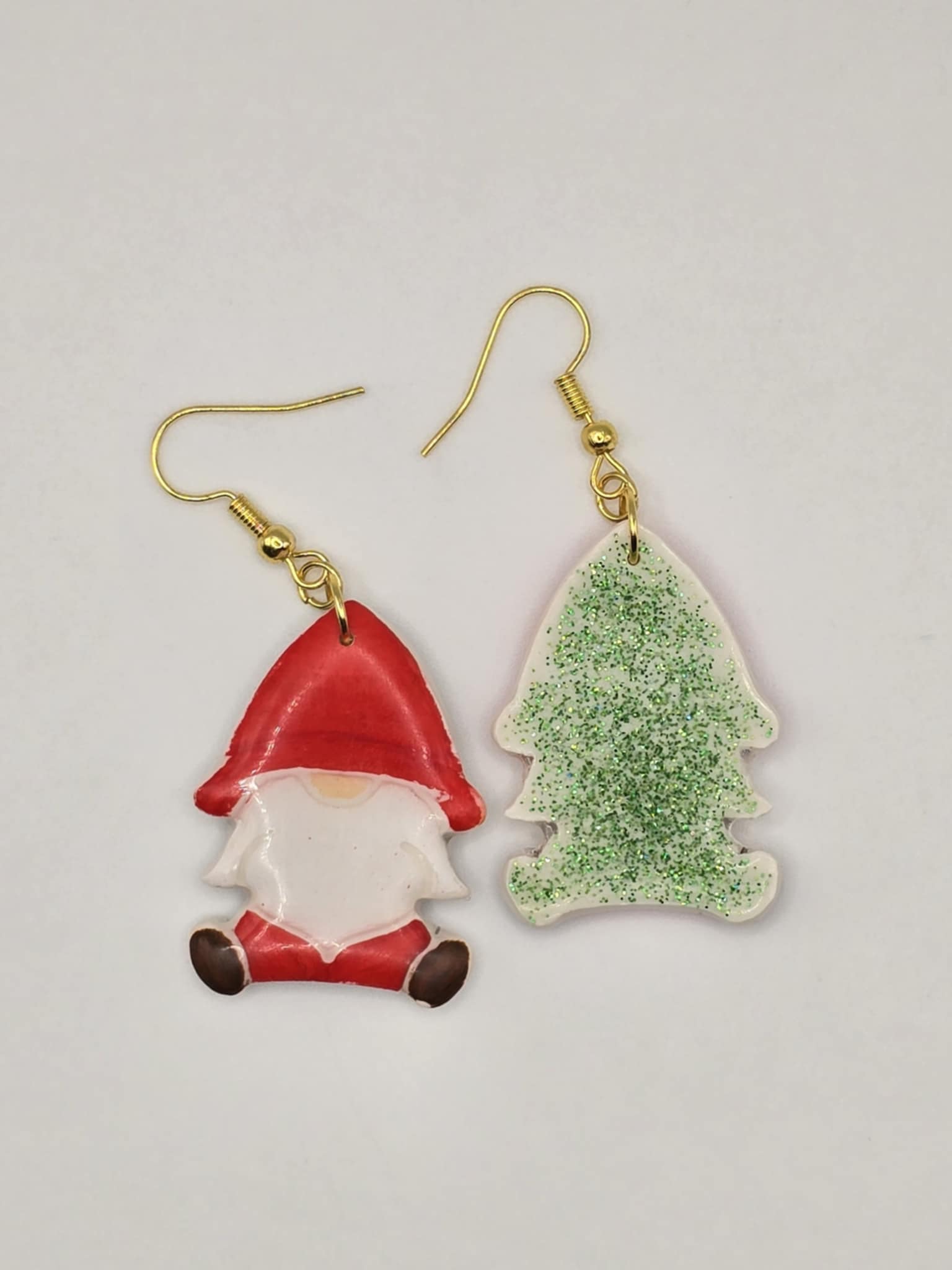 Gnomes de Noël – Boucles d’oreilles artisanales ultra légères