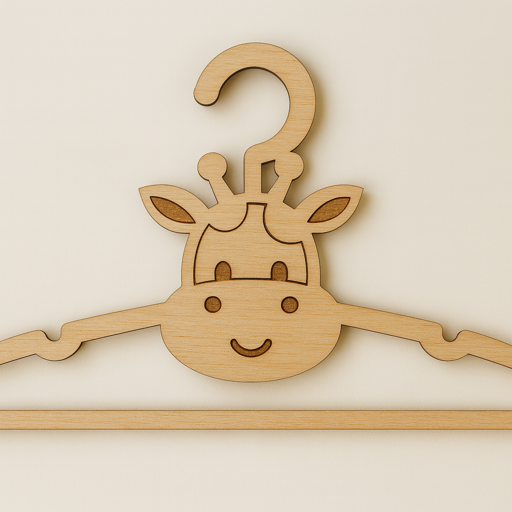 Cintre naissance personnalisé en bois