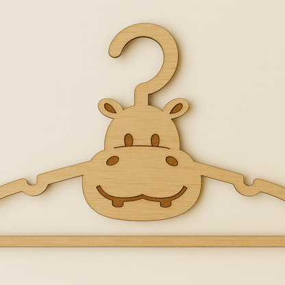 Cintre naissance personnalisé en bois