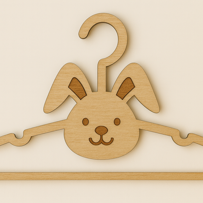 Cintre naissance personnalisé en bois