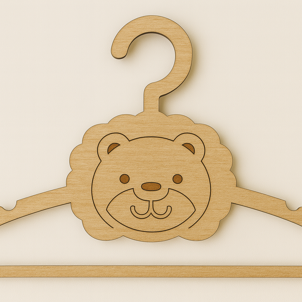 Cintre naissance personnalisé en bois