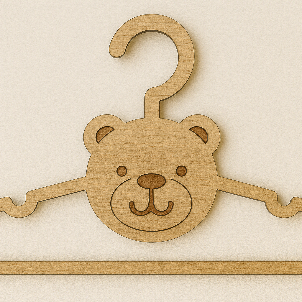 Cintre naissance personnalisé en bois