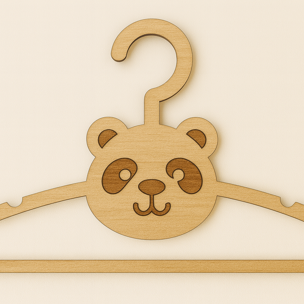 Cintre naissance personnalisé en bois