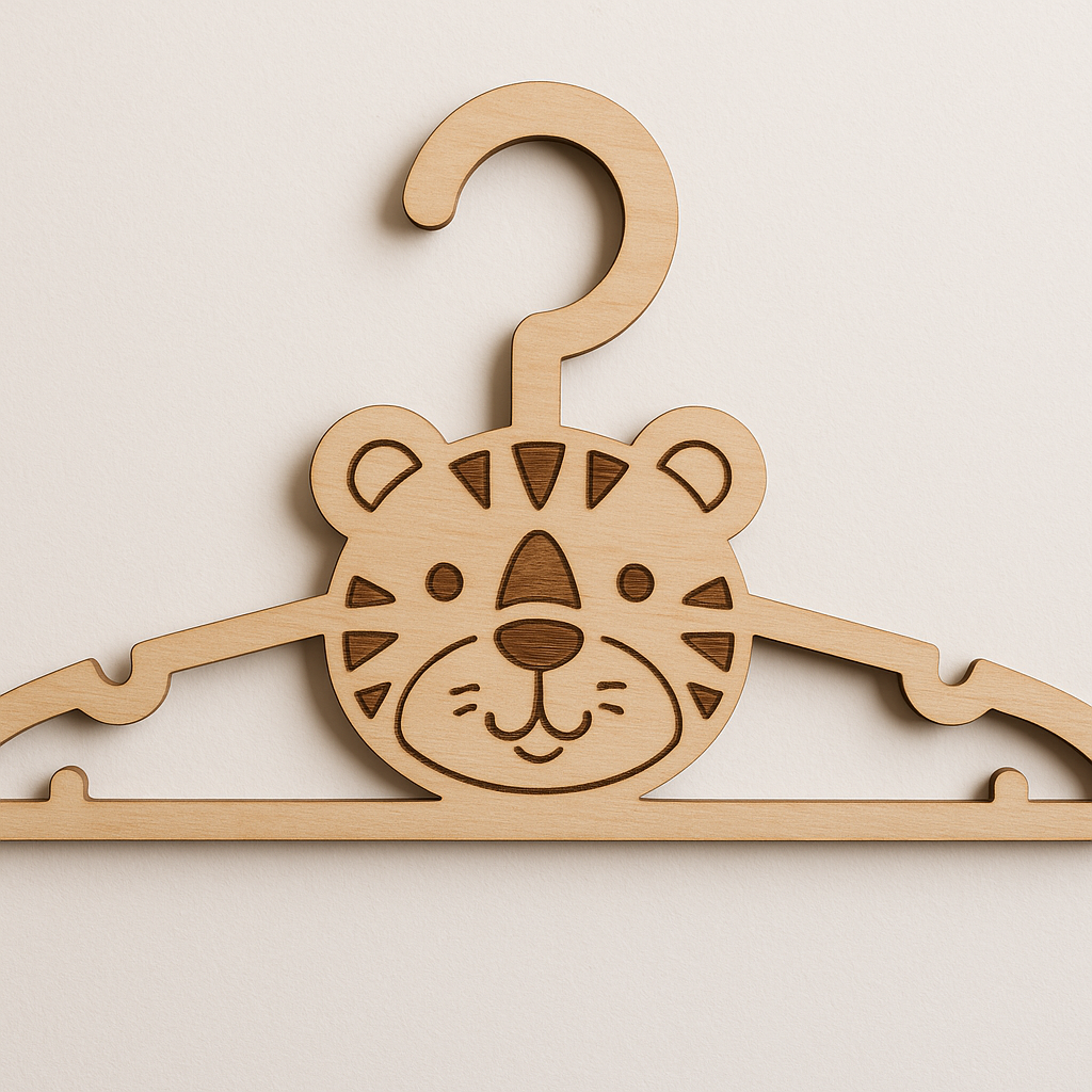 Cintre naissance personnalisé en bois