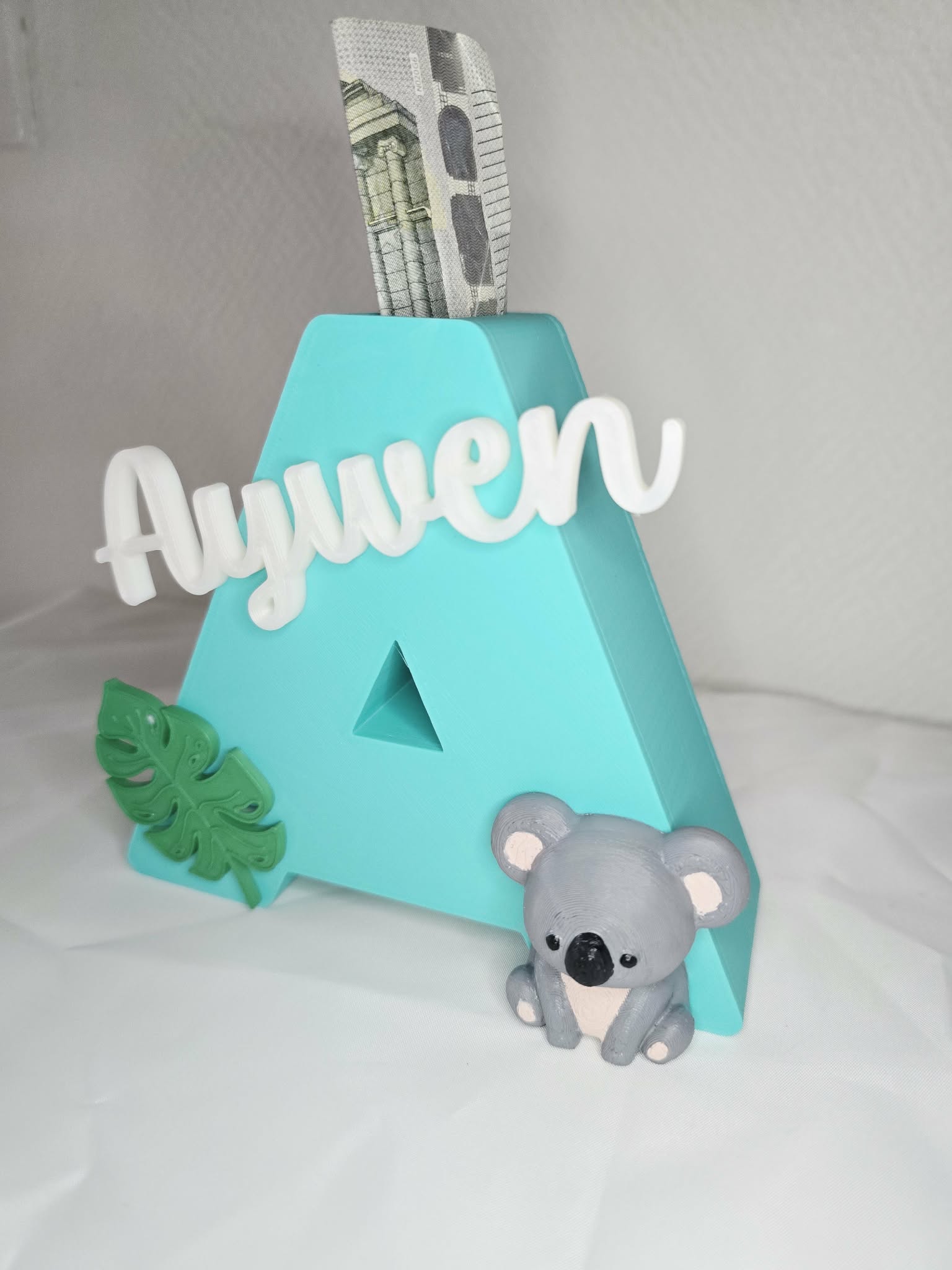 Tirelire personnalisée prénom en impression 3D
