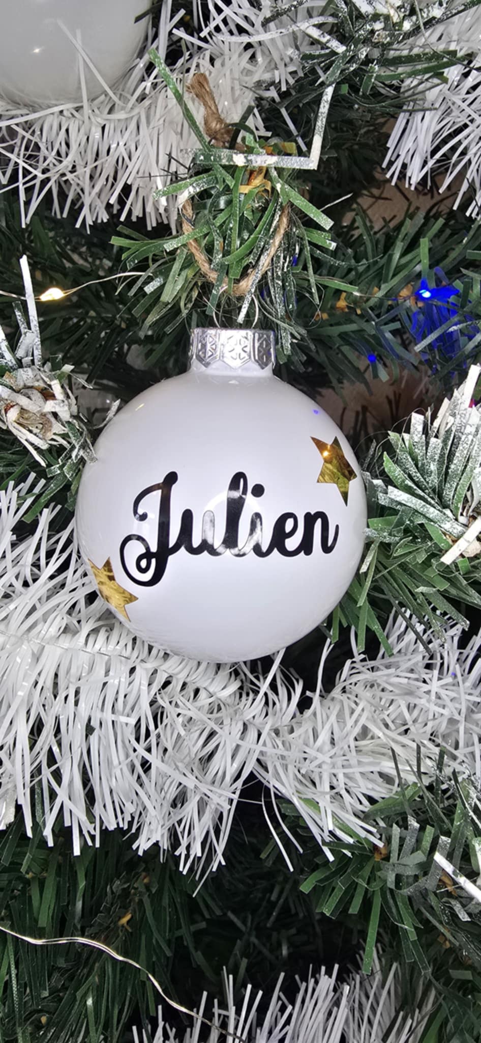 Boule de noël personnalisée