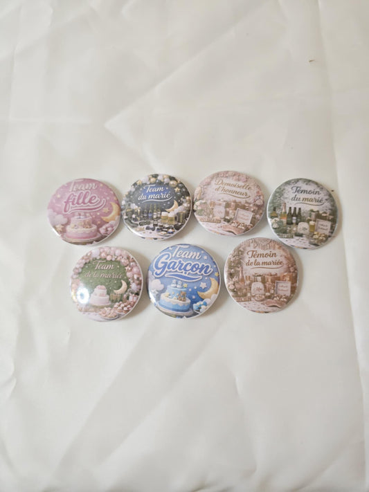 Badge personnalisé 3,2 cm – Impression sur mesure | Événements & Créations