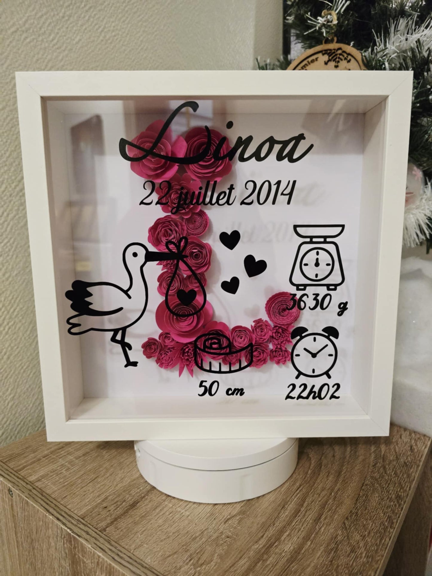 Cadre de naissance personnalisé