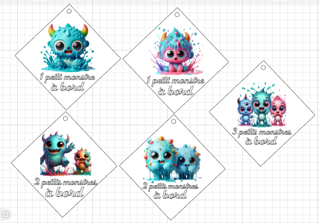 Panneau Bébé à Bord Personnalisé – Plexiglass avec Animaux Mignons