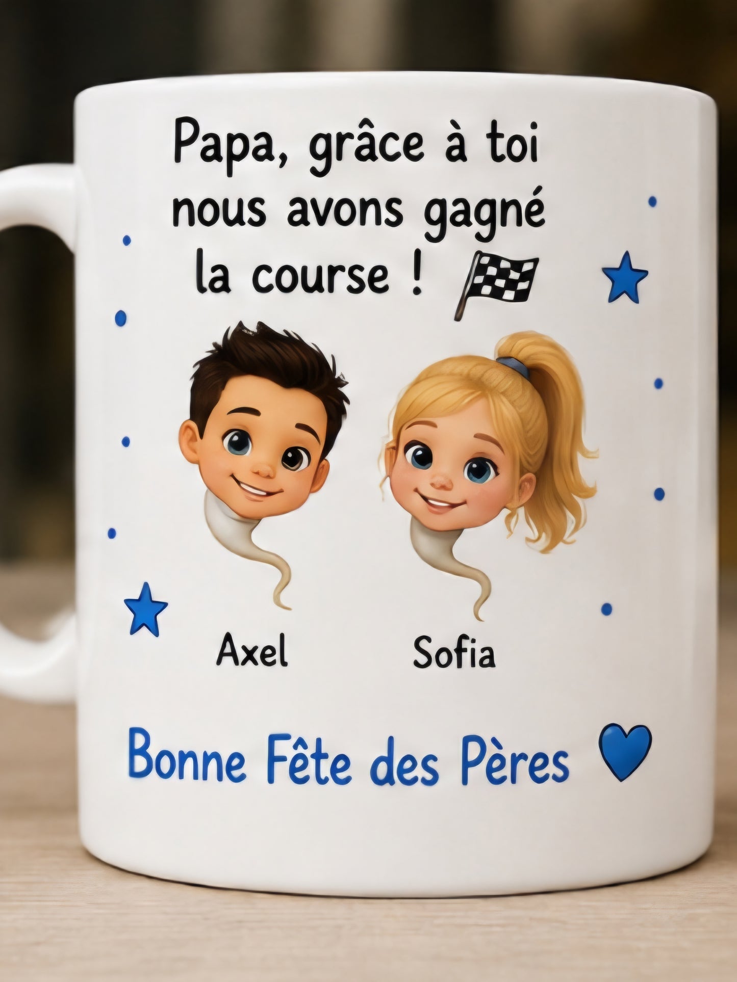 Mug Personnalisé Fête des Pères avec Photo et Prénom | Ama'Créa