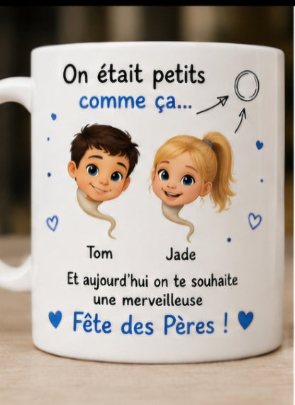 Mug Personnalisé Fête des Pères avec Photo et Prénom | Ama'Créa