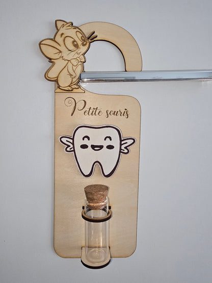 Accroche de porte Petite Souris en bois | Déco & cadeau enfant