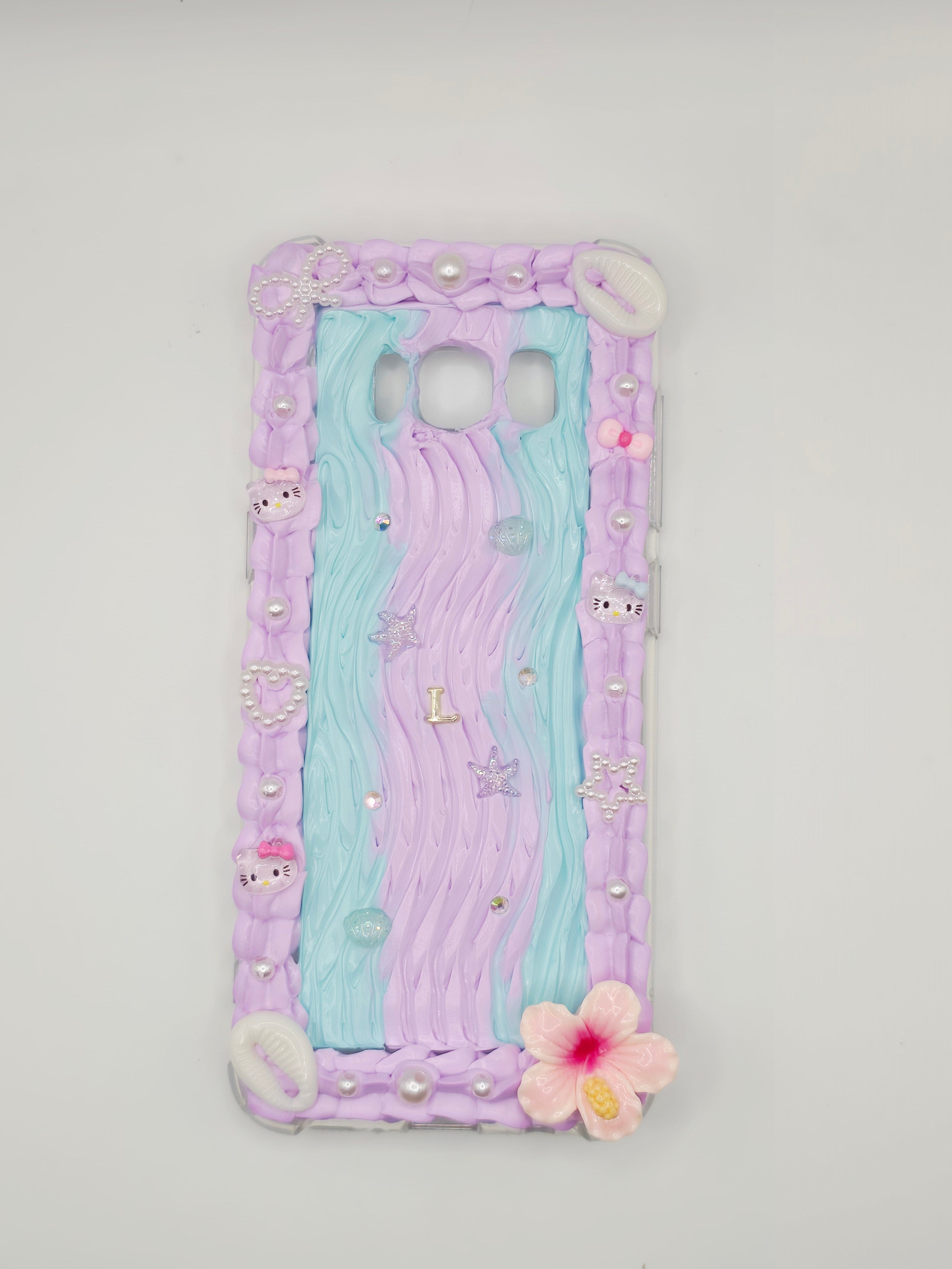 💖 Coque personnalisée en chantilly décorative (fait main)