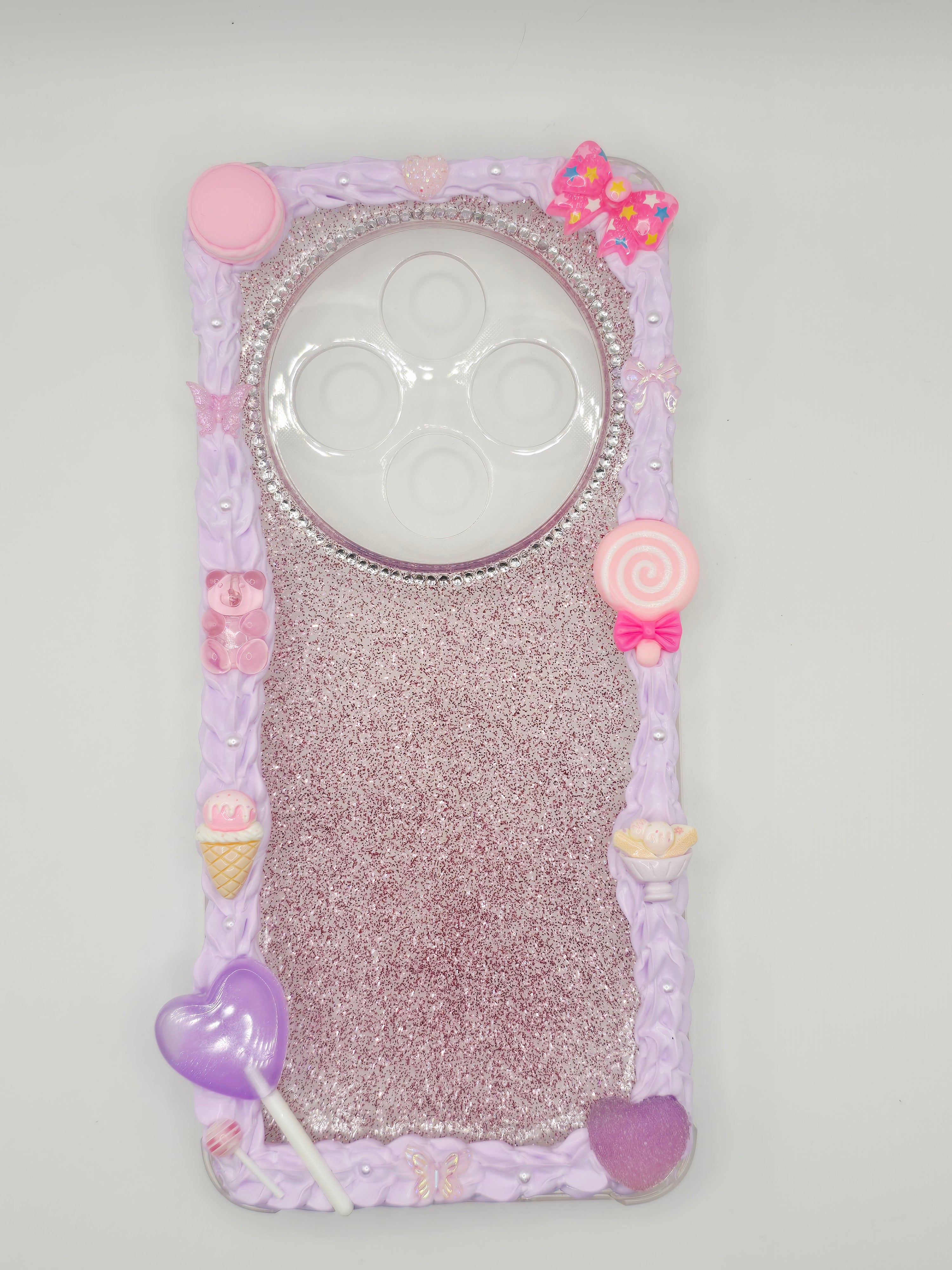 💖 Coque personnalisée en chantilly décorative (fait main)